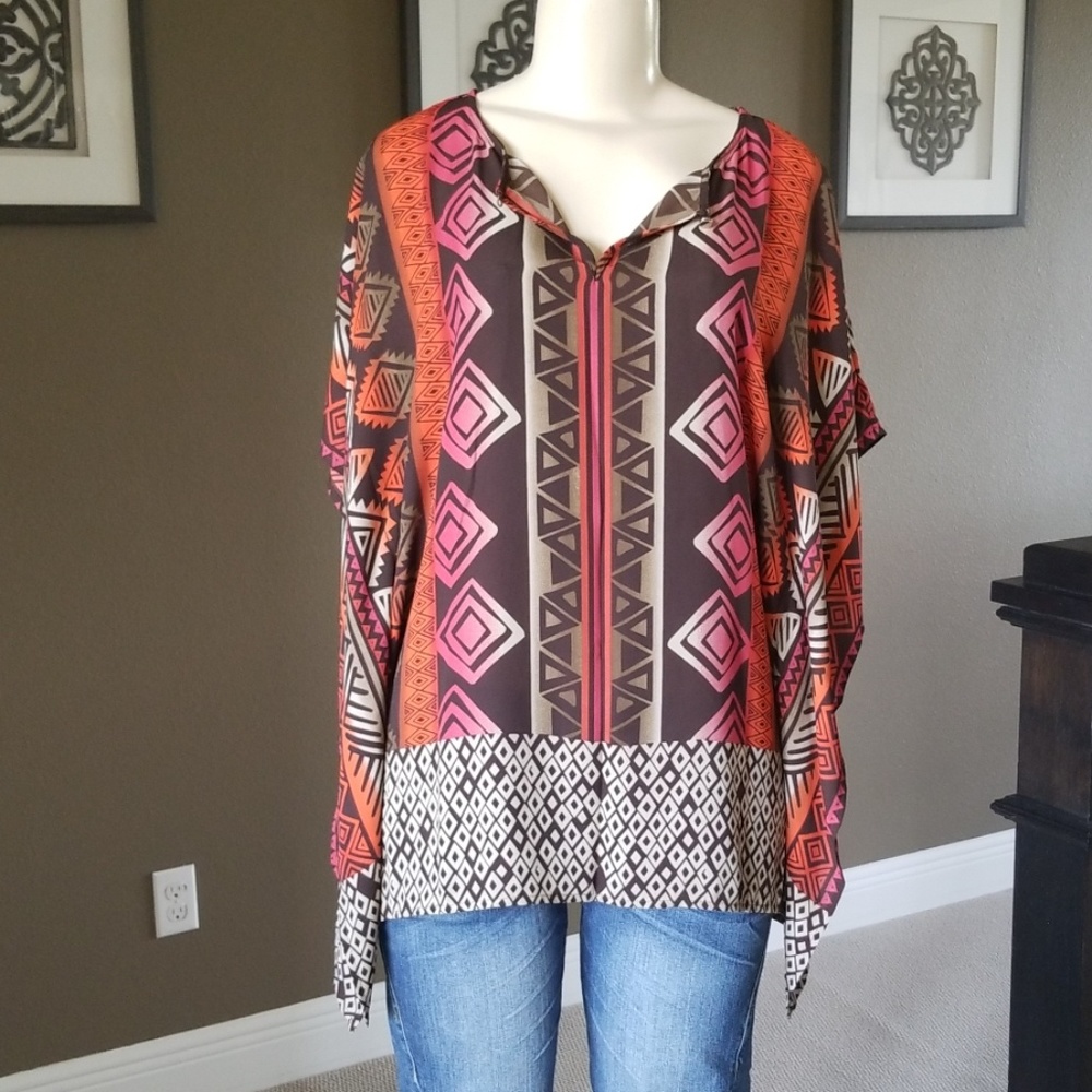 Vince Camuto "Sahara" Poncho Top SMALL